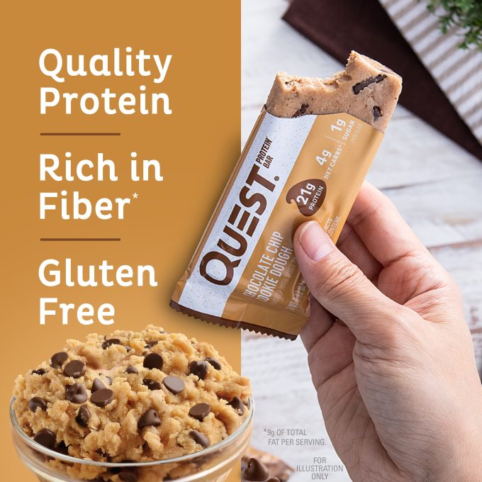 Chocolate Chip Cookie Dough Protein Bars