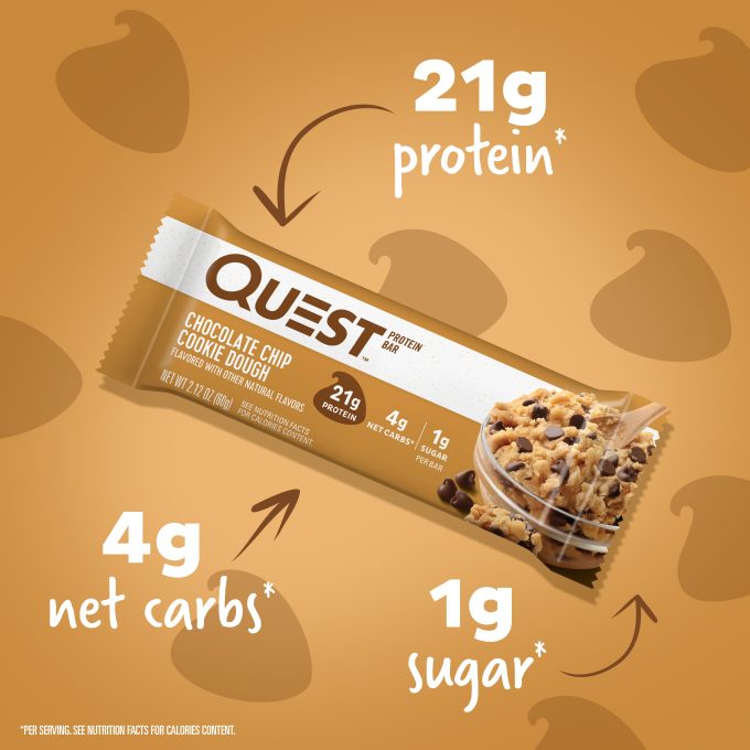 Chocolate Chip Cookie Dough Protein Bars