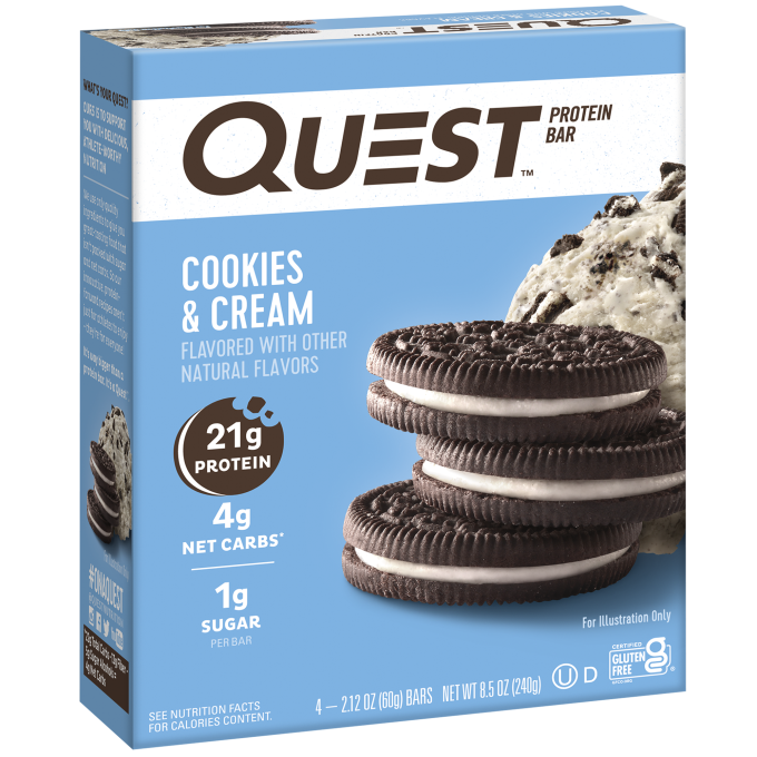 Cookies & Cream Protein Bars