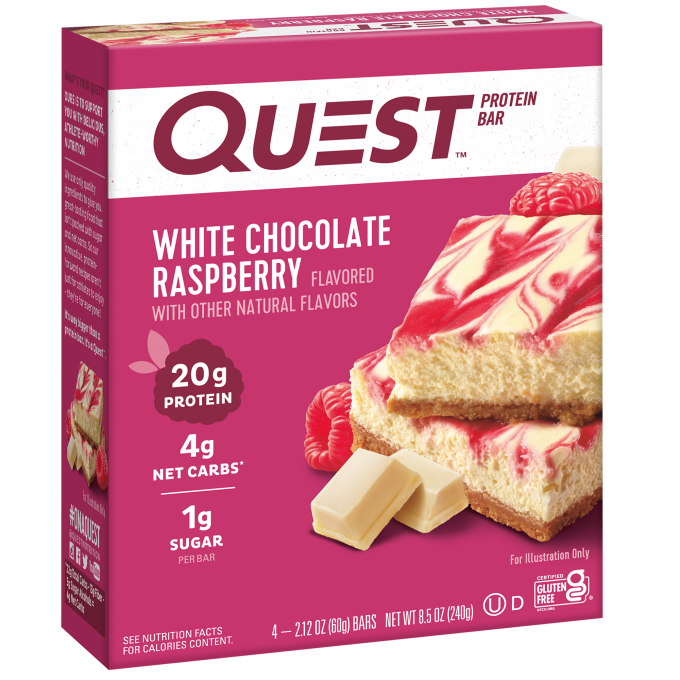 White Chocolate Raspberry Protein Bars