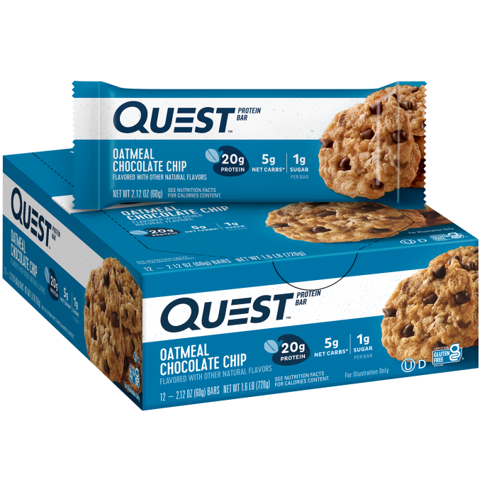 Oatmeal Chocolate Chip Protein Bars