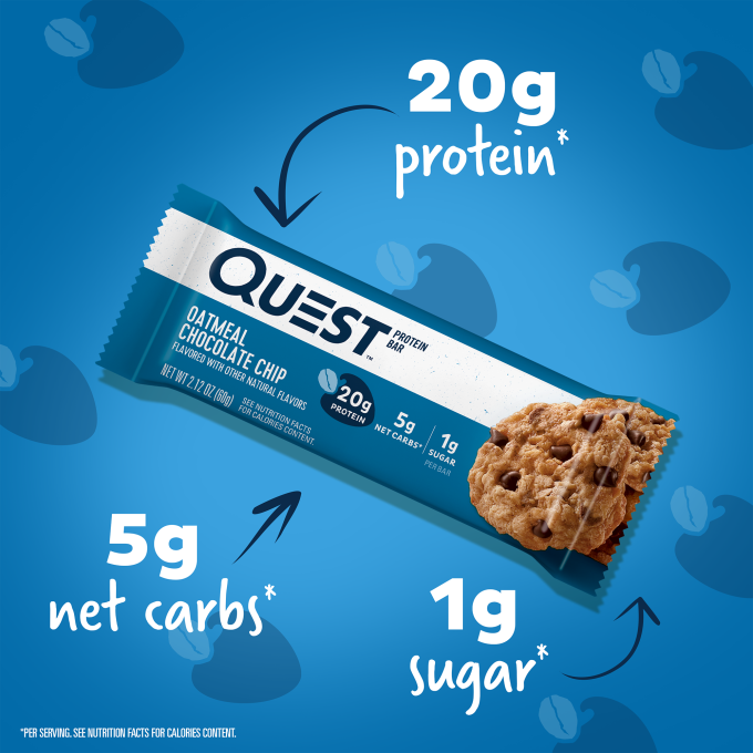 Oatmeal Chocolate Chip Protein Bars