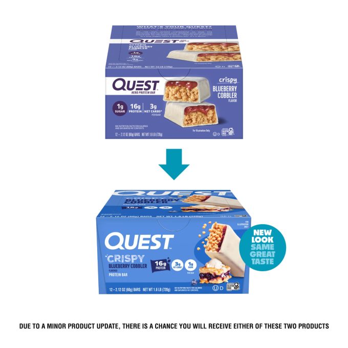 Blueberry Cobbler Crispy Hero Protein Bars
