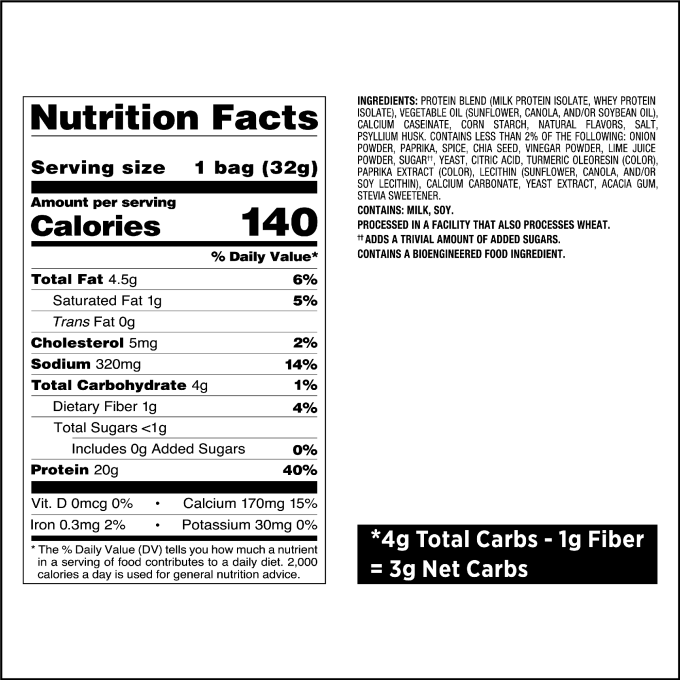 Chili Lime Tortilla Style Protein Chips