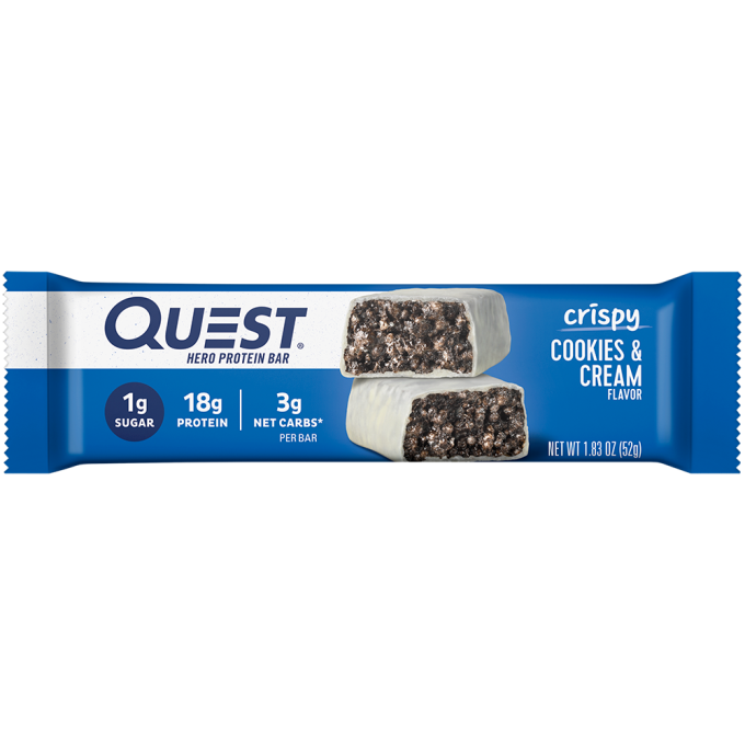 Cookies & Cream Crispy Hero Protein Bars