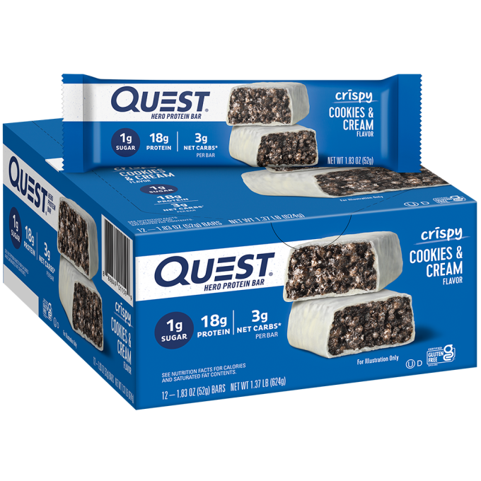 Cookies & Cream Crispy Hero Protein Bars