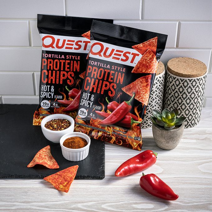 Hot & Spicy Tortilla Style Protein Chips