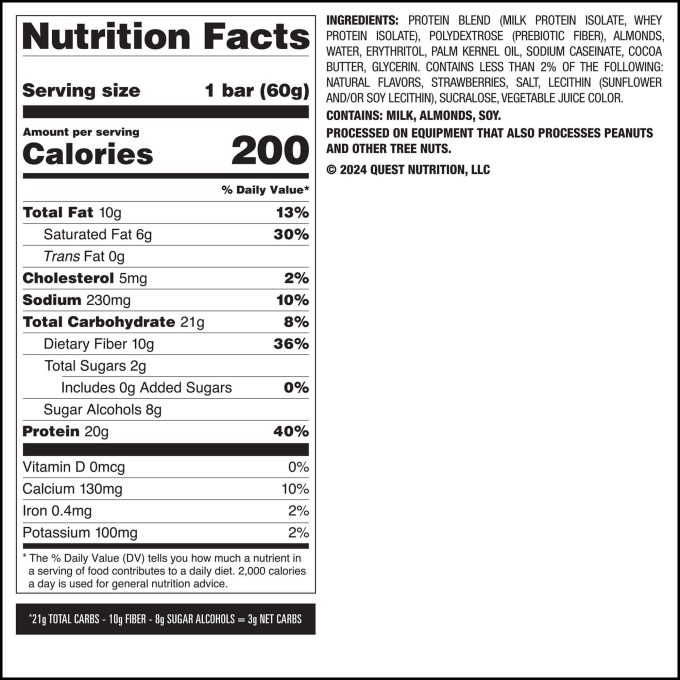 Strawberry Shortcake Protein Bar